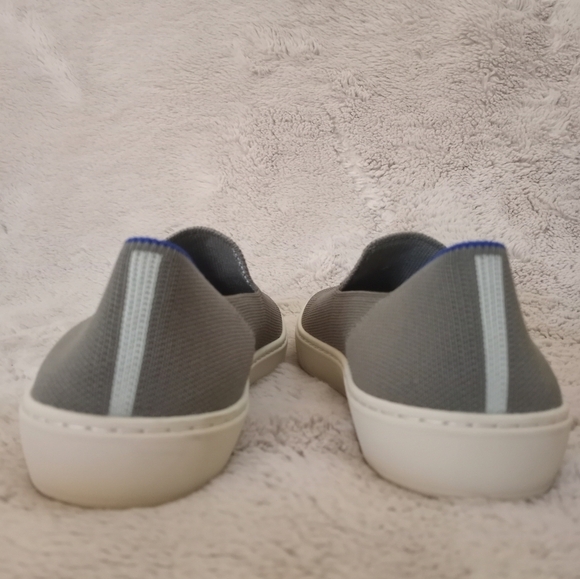 Rothy's Thyme Rare Color Sage Green Slip Resistant Slip On Casual Boho Sneaker - Picture 5 of 6